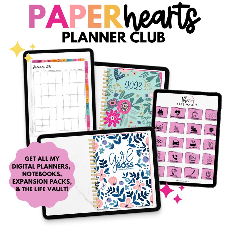 2023 Paper Hearts Planner Club