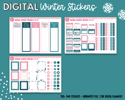 Winter Digital Stickers