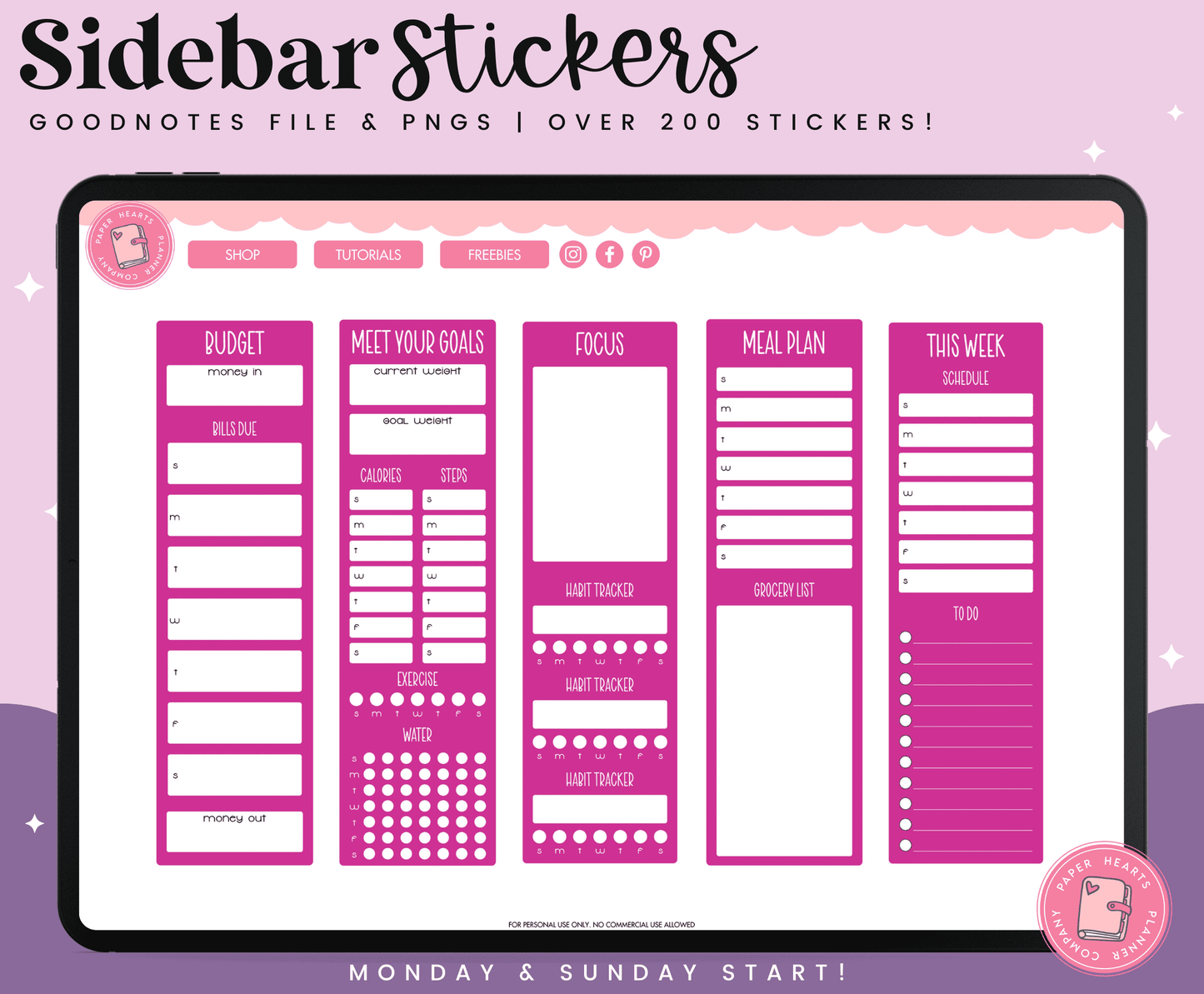 Sidebar Stickers