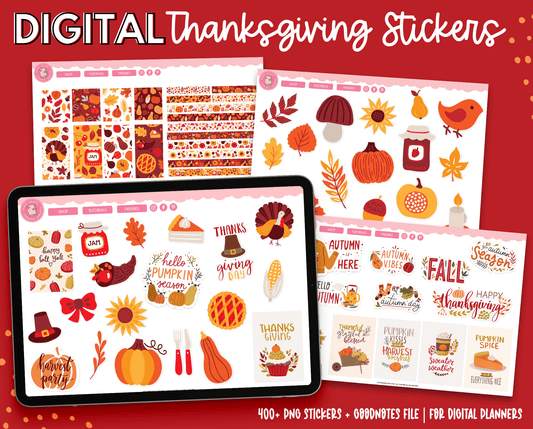 Thanksgiving Digital Stickers