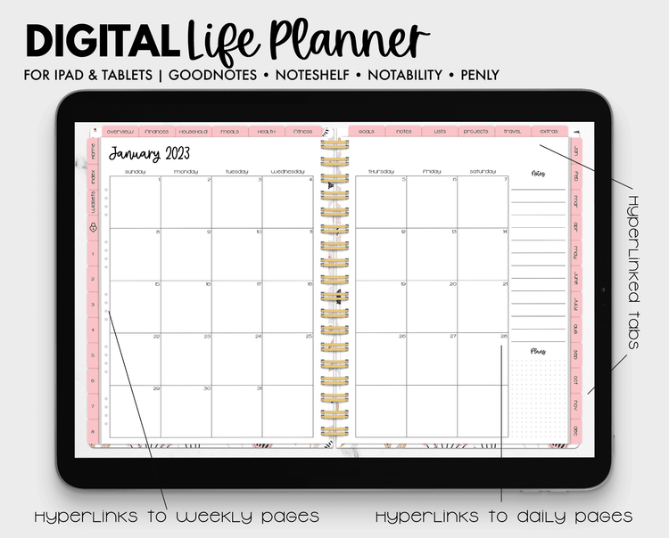 2023 Whimsical Blooms Life Planner