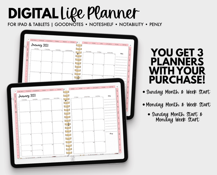 2023 Whimsical Blooms Life Planner