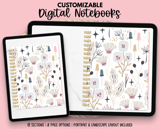 Whimsical Blooms Notebook