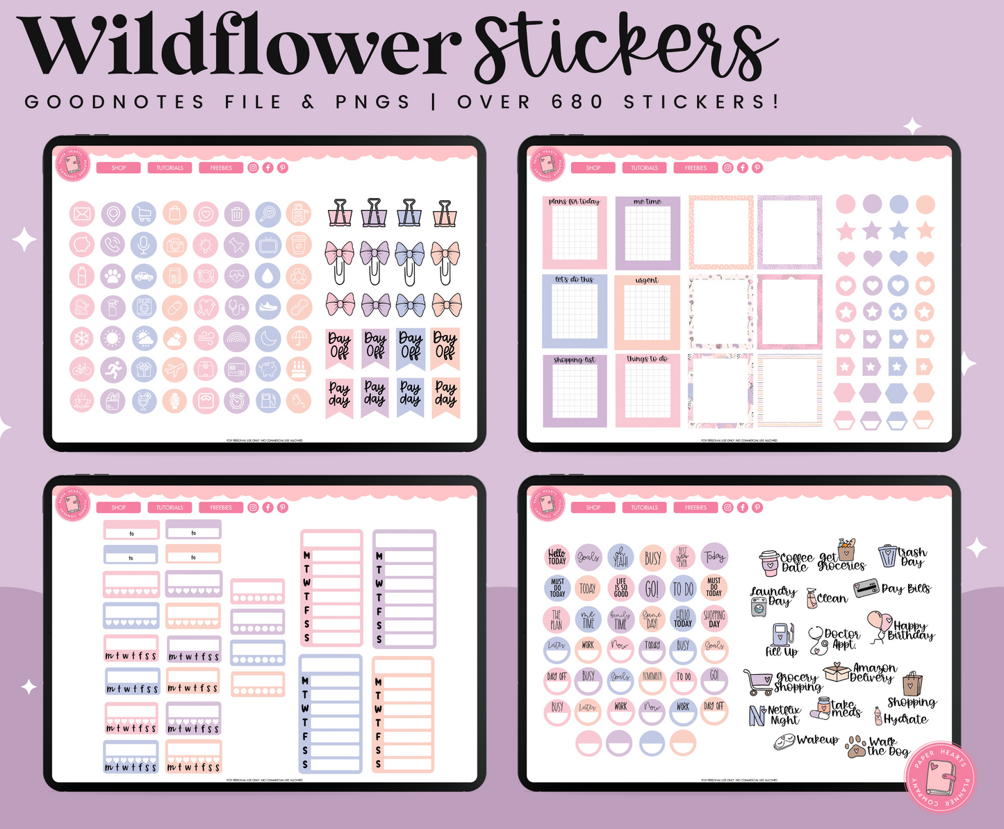 Wildflower Stickers