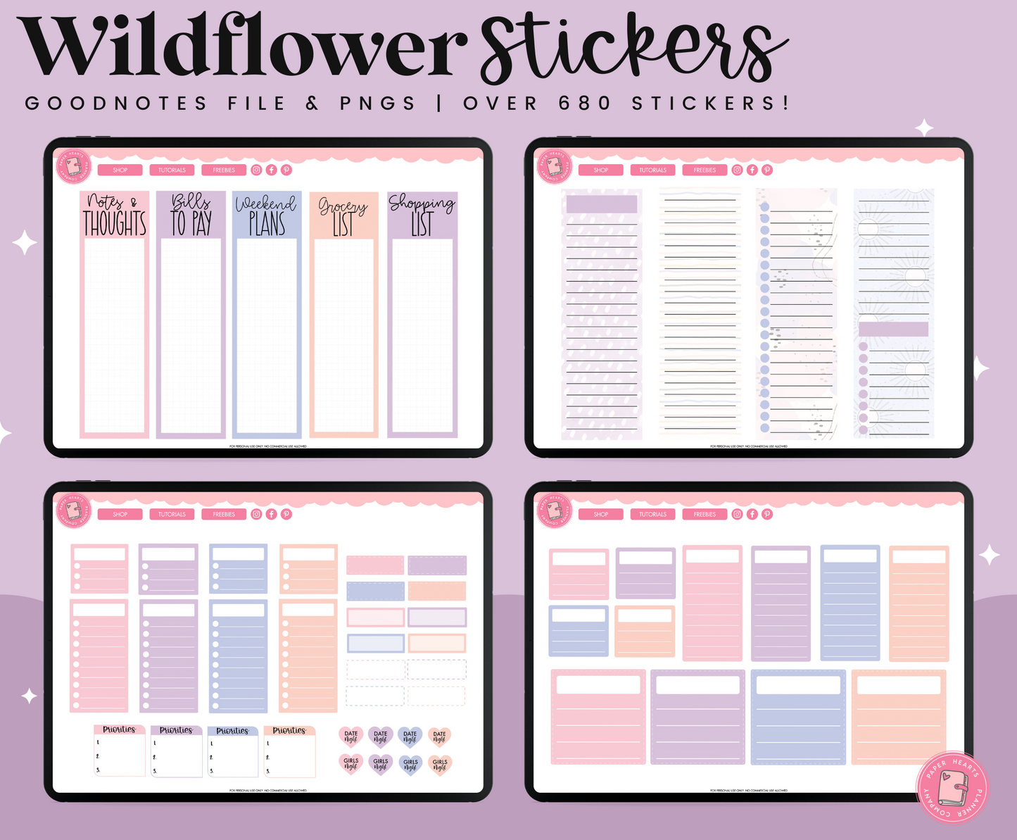 Wildflower Stickers