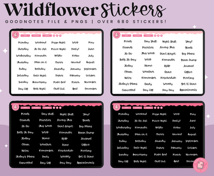 Wildflower Stickers